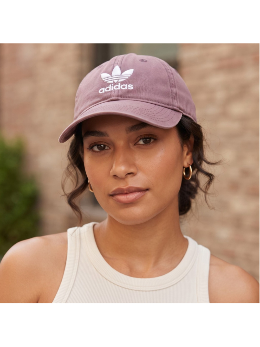 Women's Adidas Originals Trefoil Dusty Pink Strapback Adjustable